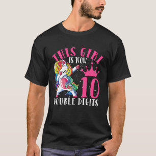 Dabbing Unicorn Girls Kids Women Rainbow Unicorns T-Shirt