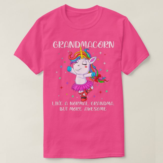 dabbing unicorn grandmacorn grandma unicorn Mother T-Shirt (Design Front)