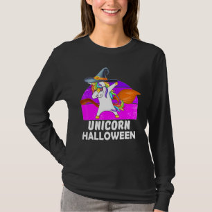 Dabbing Unicorn Halloween Fantastical Animal Dabs T-Shirt