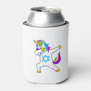Dabbing Unicorn Hanukkah Jewish Dancing Chanukah K Can Cooler