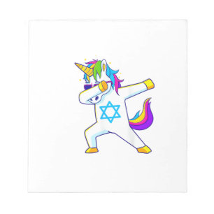 Dabbing Unicorn Hanukkah Jewish Dancing Chanukah K Notepad