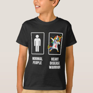 Dabbing Unicorn Heart Disease Warrior Survivor Get T-Shirt