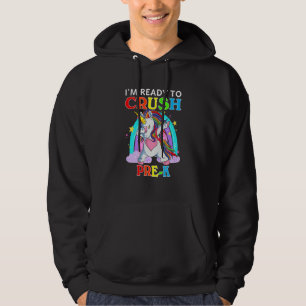 Dabbing Unicorn I'm Ready To Crush Pre K Back To S Hoodie