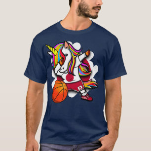 Dabbing Unicorn Japan Basketball Fans Jersey Japan T-Shirt