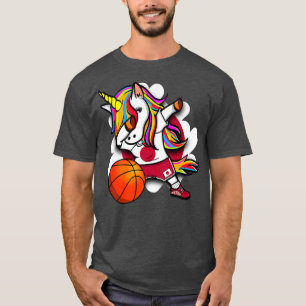Dabbing Unicorn Japan Basketball Fans Jersey Japan T-Shirt