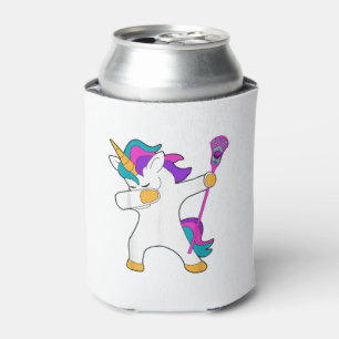 Dabbing Unicorn Lacrosse LAX Shirt Funny Tee Gift Can Cooler