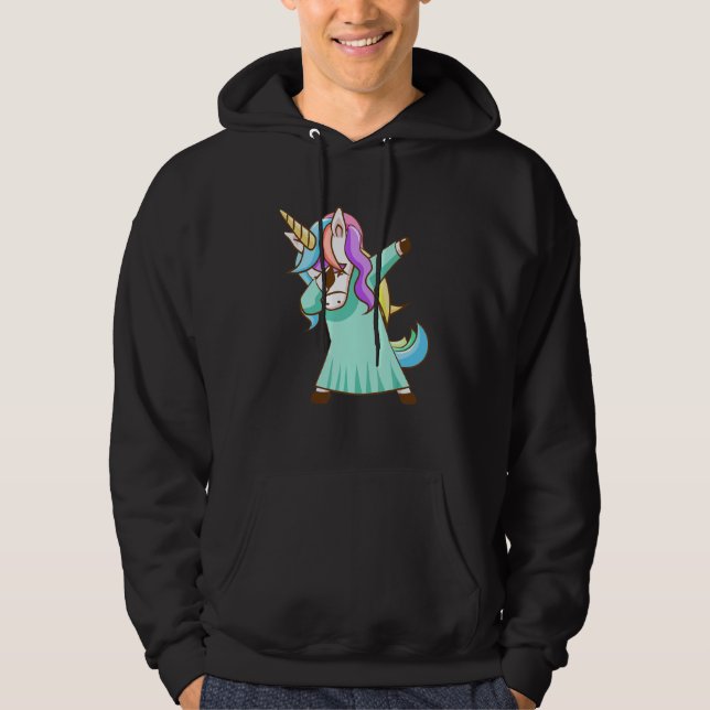 Dabbing Unicorn Magical Dab Dancing_8 Hoodie (Front)