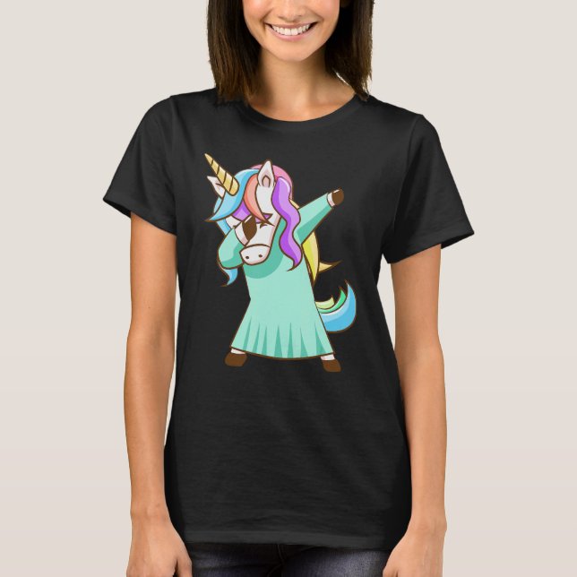 Dabbing Unicorn Magical Dab Dancing_8 T-Shirt (Front)