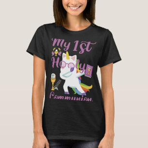 Dabbing Unicorn My First Holy Communion T-Shirt