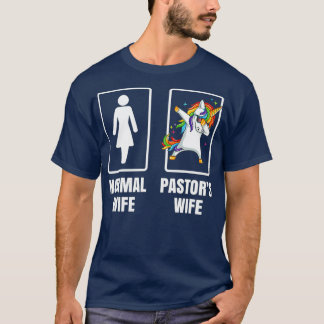 Dabbing Unicorn Pastors Wife Church First Lady T-Shirt