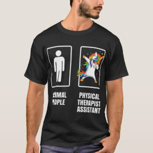 Dabbing Unicorn Physical Therapist Assistant PT T-Shirt