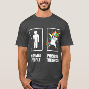 Dabbing Unicorn Physical Therapist PT Therapy T-Shirt