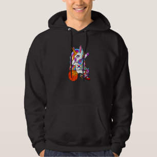 Dabbing Unicorn Proud South Korea Basketball Fans Hoodie