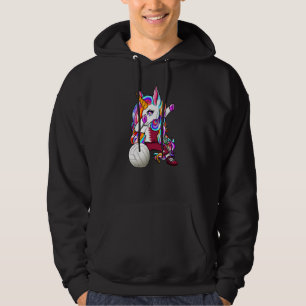 Dabbing Unicorn Qatar Volleyball Fans Jersey Qatar Hoodie