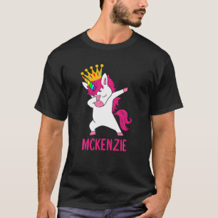 Dabbing Unicorn Queen Personalised MCKENZIE T-Shirt