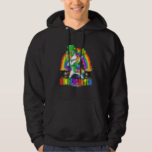 Dabbing Unicorn Rainbow For Pre K Teacher St Patri Hoodie