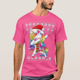 Dabbing Unicorn Santa Sweater Christmas