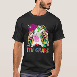 Dabbing Unicorn School Of Rock Team 8Th Grade T-Shirt