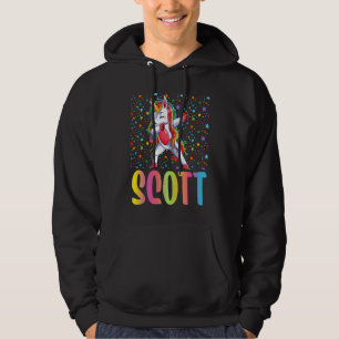 Dabbing Unicorn Scott Hoodie
