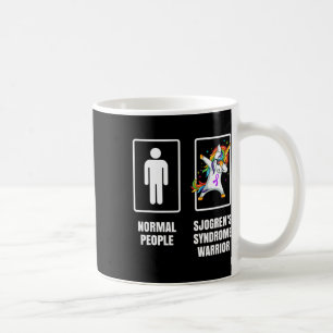 Dabbing Unicorn Sjogren's Syndrome Warrior Survivo Coffee Mug