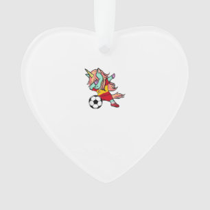 Dabbing Unicorn Soccer Spain Jersey Shirt Spanish Ornament