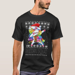 Dabbing Unicorn Squad Santa Sweater Christmas Ugly