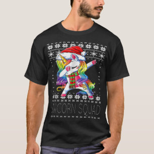 Dabbing Unicorn Squad Santa Sweater Christmas Ugly