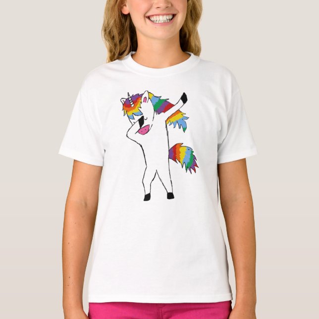 Dabbing Unicorn T-Shirt (Front)