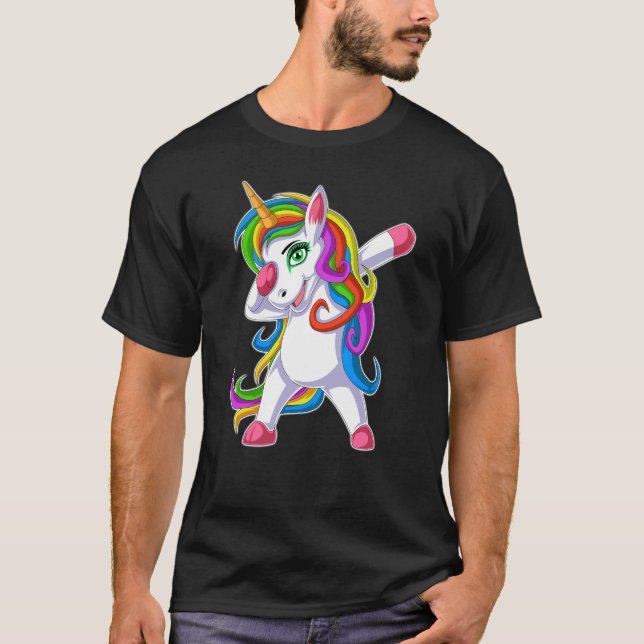 dabbing unicorn T-Shirt (Front)
