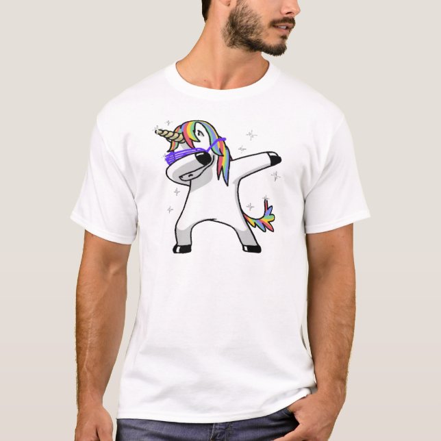 Dabbing Unicorn T-Shirt (Front)