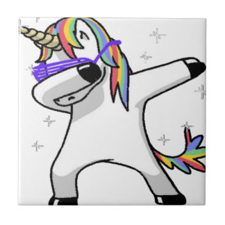 Dabbing Unicorn Tile