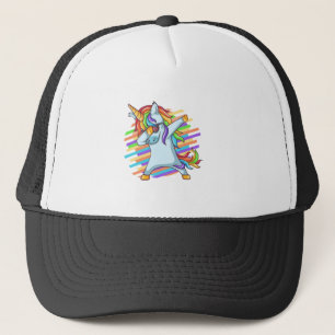 Dabbing Unicorn Trucker Hat