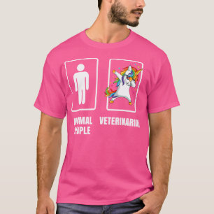 Dabbing Unicorn Veterinarian Veterinary Doctor Ani T-Shirt