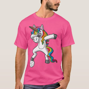 Dabbing Unicorn Volleyball Player Team Goalie Girl T-Shirt