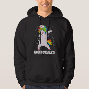 Dabbing Unicorn Wound Care Nurse Wound Ostomy Nur Hoodie