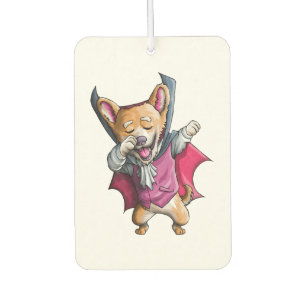 Dabbing Vampire Corgi Cute Halloween Corgi Funny Car Air Freshener
