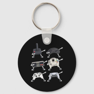 Dabbing Video Gamer Controllers Fun Boys Kids Game Key Ring