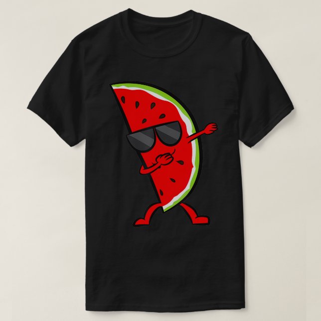 Dabbing Watermelon Summer Fruit Love Watermelons  T-Shirt (Design Front)