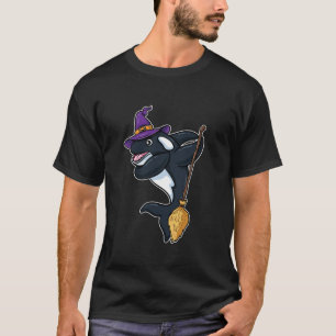 Dabbing Witch Orca Halloween Long Sleeve T Shirt