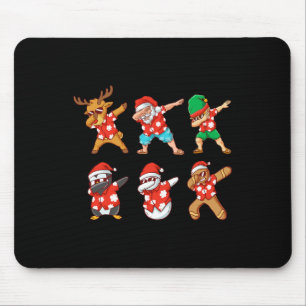 Dabbing Xmas Crew Santa Elf Deer Funny Christmas I Mouse Mat