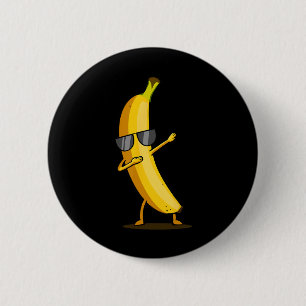 Dabbing Yellow Banana - Dab Funny Dancing Fruit 6 Cm Round Badge