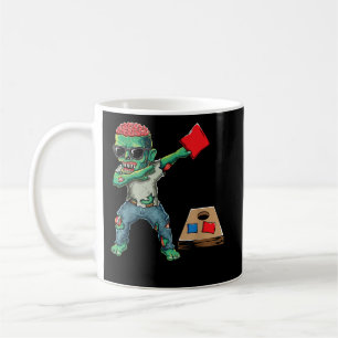 Dabbing Zombie Halloween Cornhole Trick or Treat Coffee Mug