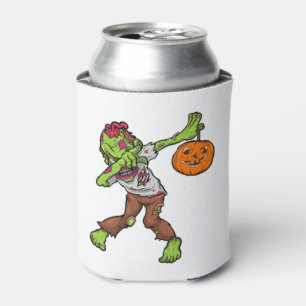 Dabbing Zombie Halloween Dab Funny Gift design Can Cooler