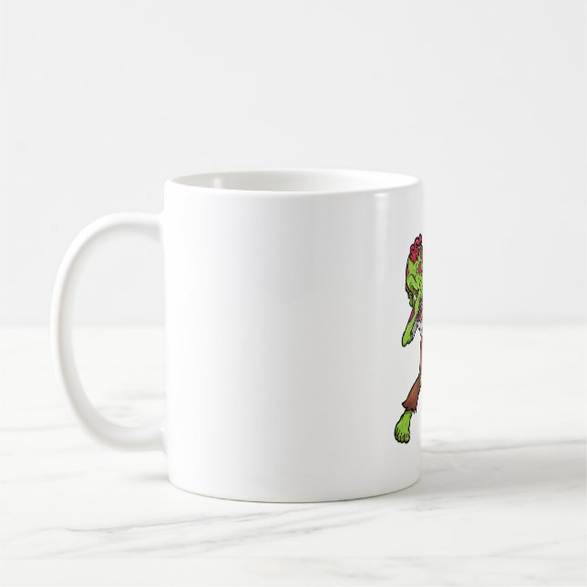 Dabbing Zombie Halloween Dab Funny Gift design Coffee Mug (Left)