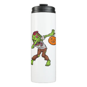 Dabbing Zombie Halloween Dab Funny Gift design Thermal Tumbler