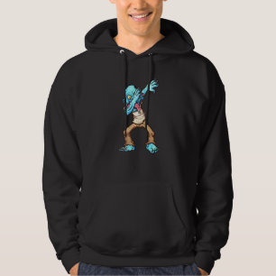 Dabbing Zombie Halloween Scary Costume Hoodie