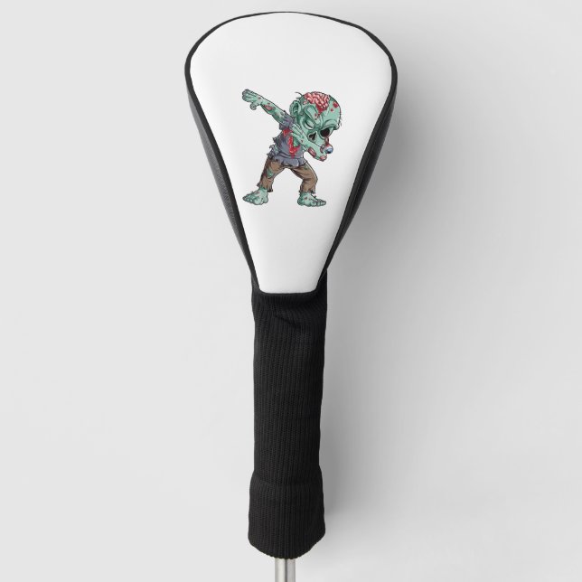 Dabbing Zombie Halloween Shirts, Halloween 2021 Golf Head Cover (Front)