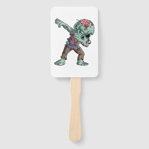 Dabbing Zombie Halloween Shirts, Halloween 2021 Hand Fan
