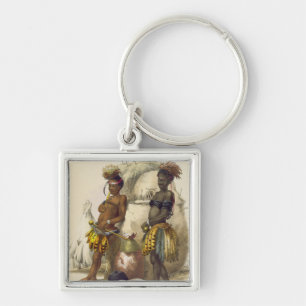 Dabiyaki and Upapazi, Zulu Boys in Dancing Dress, Key Ring