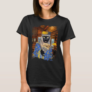 Dabloons Dabloon Black Cat Cottagecore T-Shirt